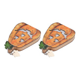 Halloween LED Pumpkin Lantern Wooden Decor Lights for Halloween Thanksgiving Decoration