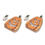 Halloween LED Pumpkin Lantern Wooden Decor Lights for Halloween Thanksgiving Decoration