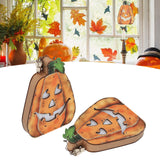 Halloween LED Pumpkin Lantern Wooden Decor Lights for Halloween Thanksgiving Decoration