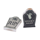 Halloween Tombstone Halloween Tombstone Yard Decoration for Halloween Party Graveyard and Outdoor Lawn - Low Angle