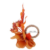 2Pcs Innovative Napkin Ring Decorative Simulation Flower Napkin Holder for Wedding BirthdayMaple Leaf - Extra Image