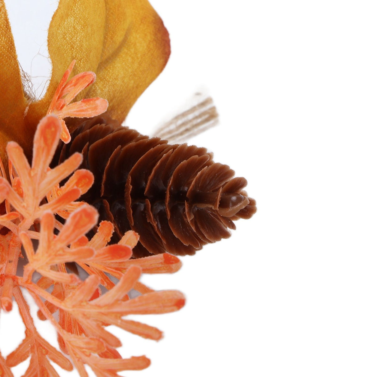 2Pcs Innovative Napkin Ring Decorative Simulation Flower Napkin Holder for Wedding BirthdayMaple Pine Cone