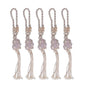 5pcs Necklace Cord Empty Stone Holder Rope Replacement Adjustable Quartz Crystal Pendant Cord for DIY Jewelry MakingLight Pink