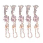 5pcs Necklace Cord Empty Stone Holder Rope Replacement Adjustable Quartz Crystal Pendant Cord for DIY Jewelry MakingLight Pink