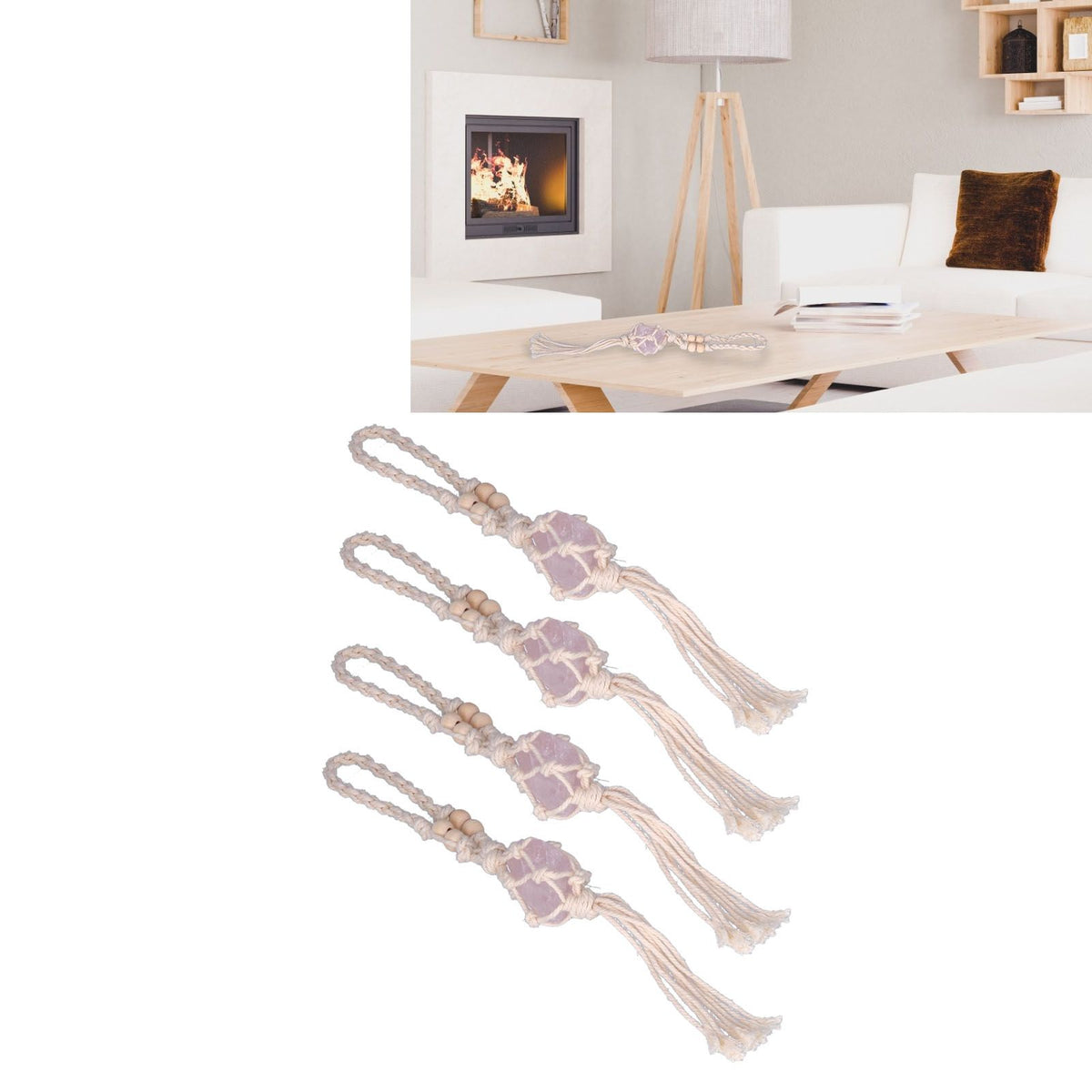 5pcs Necklace Cord Empty Stone Holder Rope Replacement Adjustable Quartz Crystal Pendant Cord for DIY Jewelry MakingLight Pink