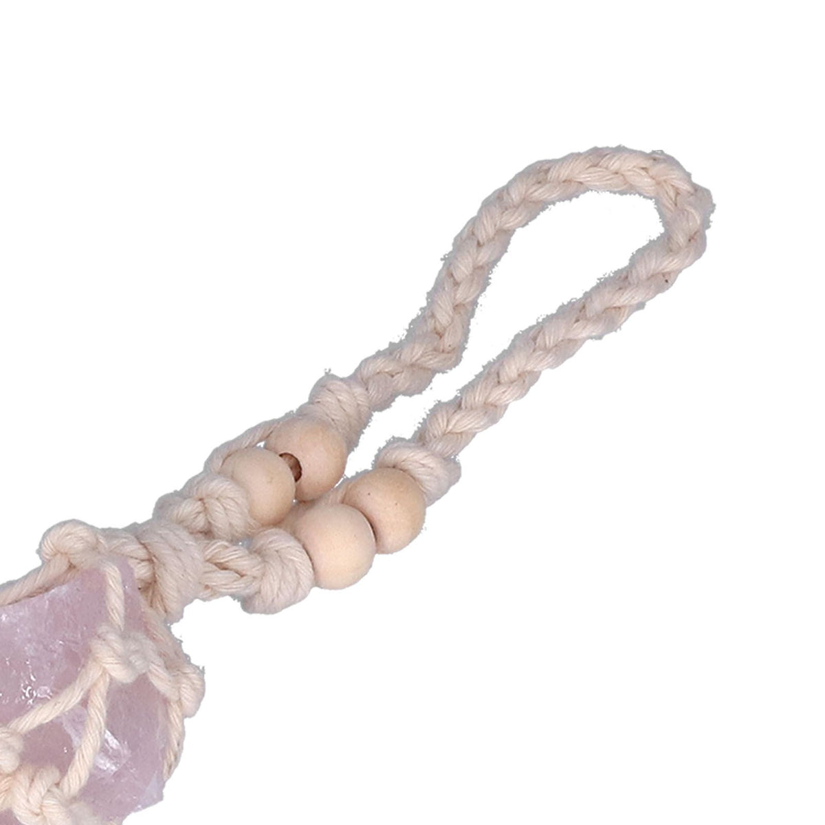 5pcs Necklace Cord Empty Stone Holder Rope Replacement Adjustable Quartz Crystal Pendant Cord for DIY Jewelry MakingLight Pink