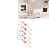 5pcs Necklace Cord Empty Stone Holder Rope Replacement Adjustable Quartz Crystal Pendant Cord for DIY Jewelry MakingRed - Extra Image