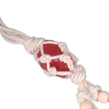 5pcs Necklace Cord Empty Stone Holder Rope Replacement Adjustable Quartz Crystal Pendant Cord for DIY Jewelry MakingRed - Extra Image