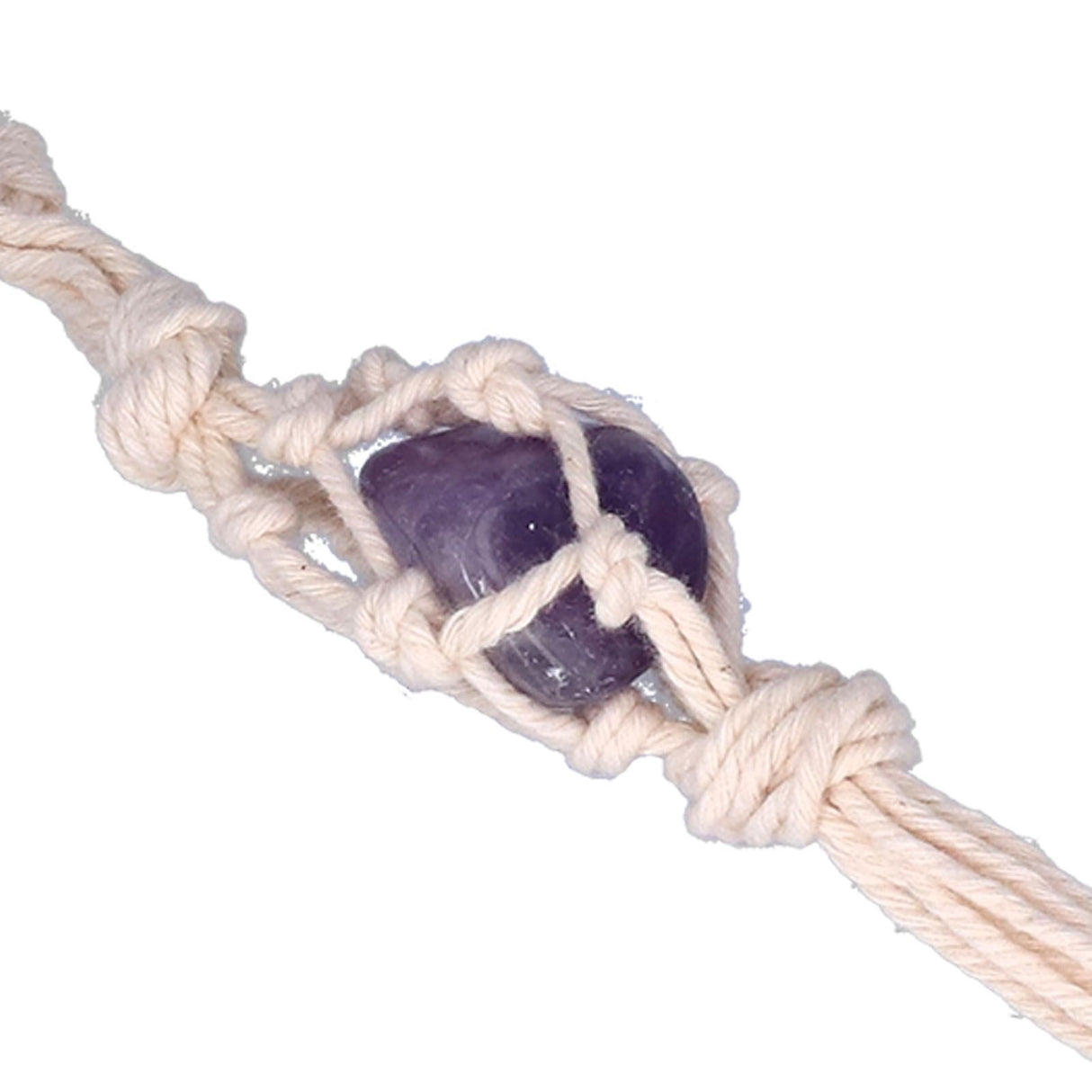 5pcs Necklace Cord Empty Stone Holder Rope Replacement Adjustable Quartz Crystal Pendant Cord for DIY Jewelry MakingPurple