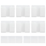 6Pcs Wall Mount Phone Holder Universal Adhesive Mobile Phone Charging Stand for Home Bedroom BathroomWhite