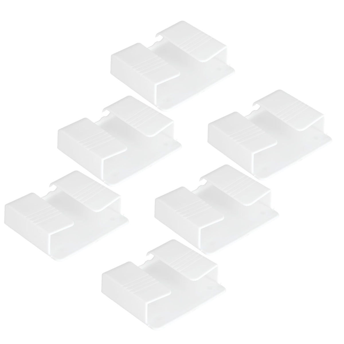 6Pcs Wall Mount Phone Holder Universal Adhesive Mobile Phone Charging Stand for Home Bedroom BathroomWhite