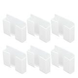 6Pcs Wall Mount Phone Holder Universal Adhesive Mobile Phone Charging Stand for Home Bedroom BathroomWhite - Side View