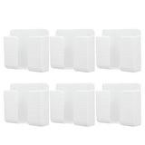 6Pcs Wall Mount Phone Holder Universal Adhesive Mobile Phone Charging Stand for Home Bedroom BathroomWhite - 45-Degree Angle