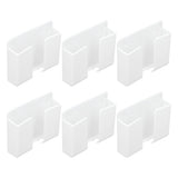6Pcs Wall Mount Phone Holder Universal Adhesive Mobile Phone Charging Stand for Home Bedroom BathroomWhite - Rear View