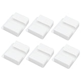 6Pcs Wall Mount Phone Holder Universal Adhesive Mobile Phone Charging Stand for Home Bedroom BathroomWhite