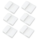 6Pcs Wall Mount Phone Holder Universal Adhesive Mobile Phone Charging Stand for Home Bedroom BathroomWhite
