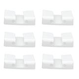 6Pcs Wall Mount Phone Holder Universal Adhesive Mobile Phone Charging Stand for Home Bedroom BathroomWhite