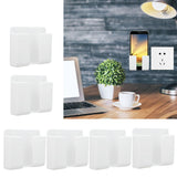 6Pcs Wall Mount Phone Holder Universal Adhesive Mobile Phone Charging Stand for Home Bedroom BathroomWhite - Extra Image