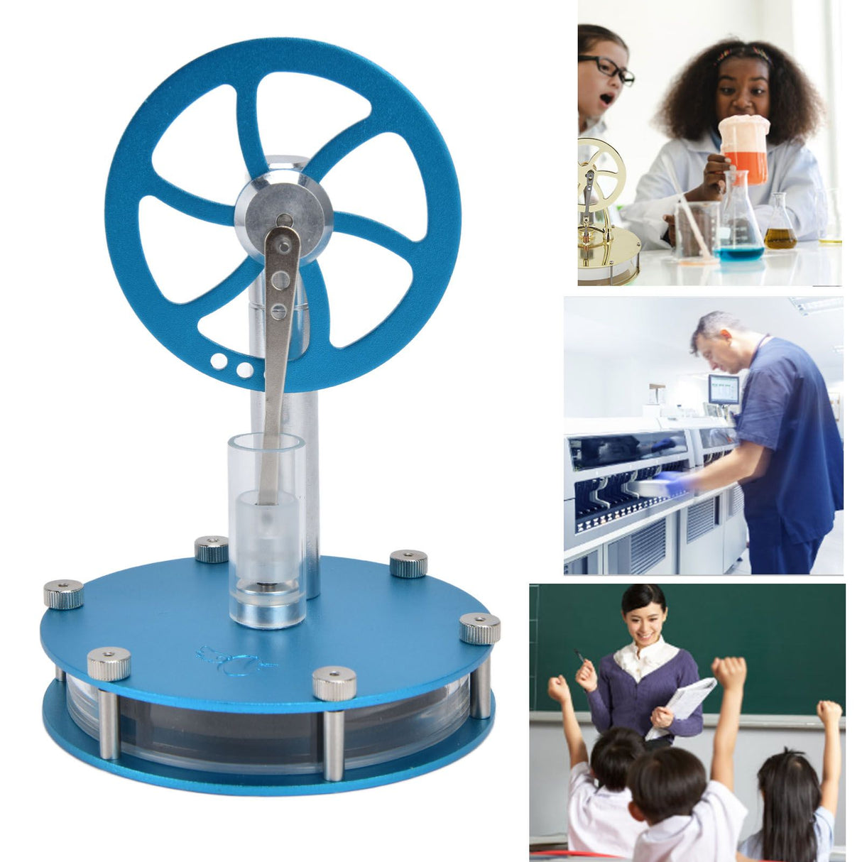 Low Temperature Air Engine Motor Model Mini Hot Air Engine Education Toy Science Experiment Tool