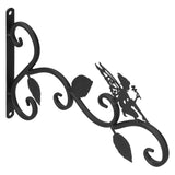 Hanging Plants Bracket Wrought Iron Wall Planter Hook Flower Pots Hanger for Living Room Balcony - Top-Down View
