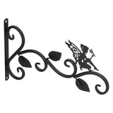 Hanging Plants Bracket Wrought Iron Wall Planter Hook Flower Pots Hanger for Living Room Balcony - Rear View