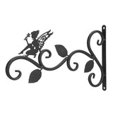 Hanging Plants Bracket Wrought Iron Wall Planter Hook Flower Pots Hanger for Living Room Balcony - Close-Up Angle