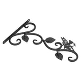 Hanging Plants Bracket Wrought Iron Wall Planter Hook Flower Pots Hanger for Living Room Balcony - Low Angle
