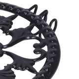 Flower Pot Stand Black Elegant Light Weight Stable Wrought Iron Plant Riser for Living Room Balcony Office - Extra Image