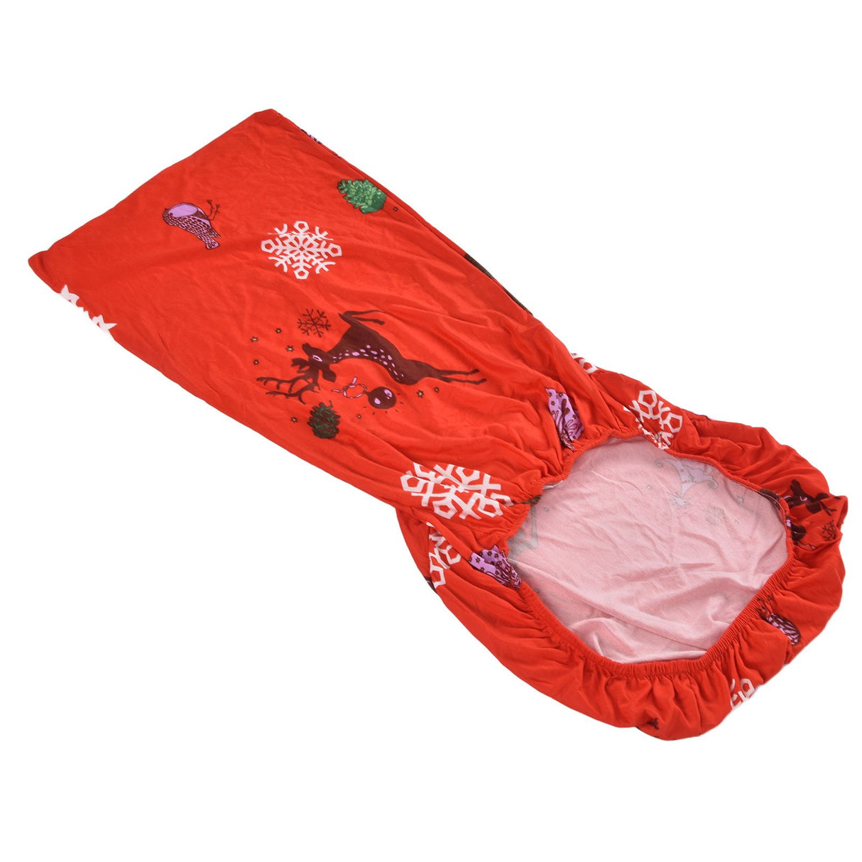 Polyurethane Fiber Christmas Chair Cover Stretchy Anti Folding Stretchable Dining Chair Cover for Party Holiday Home Christmas Snowflakes