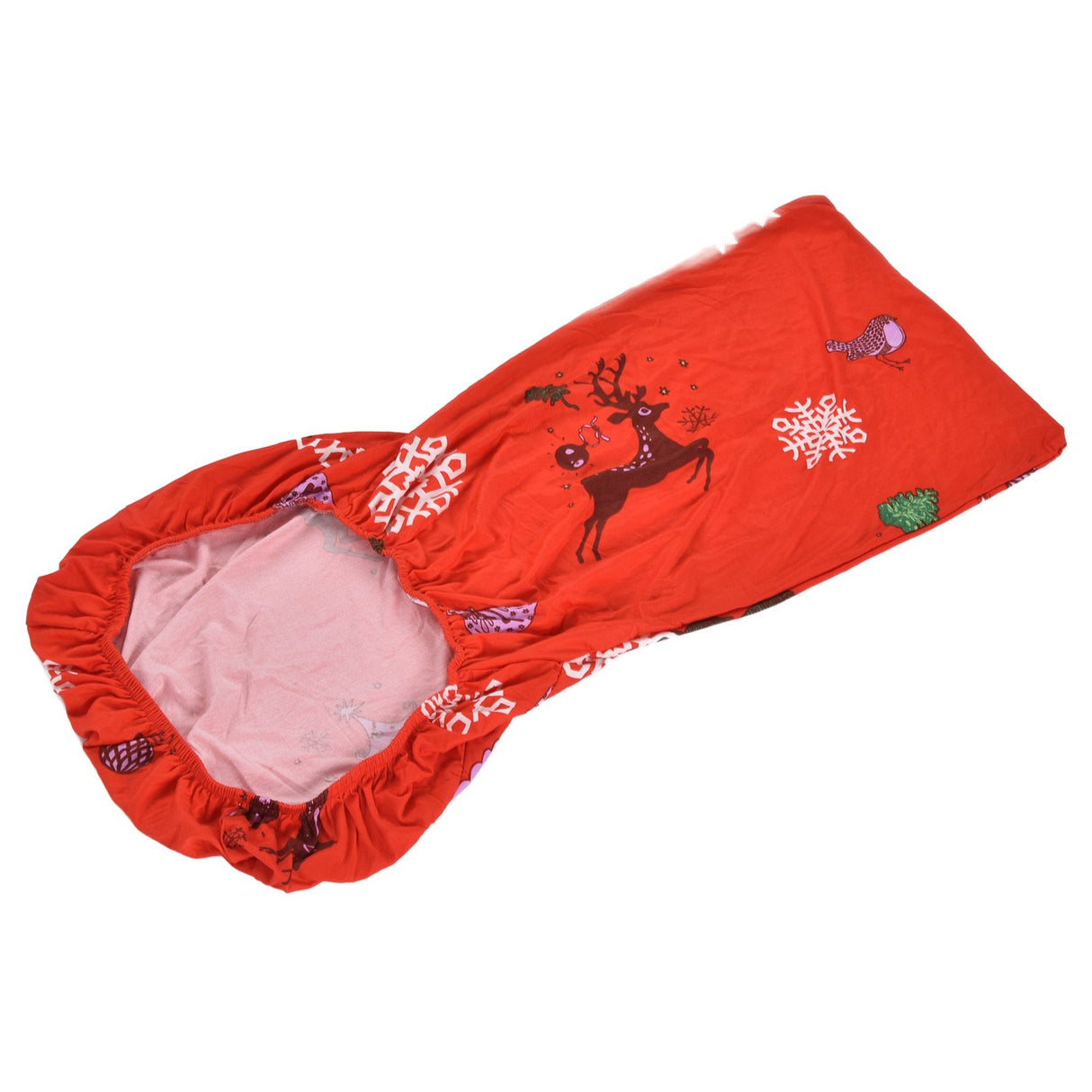 Polyurethane Fiber Christmas Chair Cover Stretchy Anti Folding Stretchable Dining Chair Cover for Party Holiday Home Christmas Snowflakes