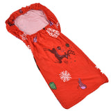 Polyurethane Fiber Christmas Chair Cover Stretchy Anti Folding Stretchable Dining Chair Cover for Party Holiday Home Christmas Snowflakes - Top-Down View