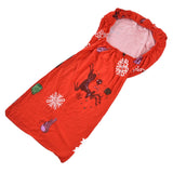Polyurethane Fiber Christmas Chair Cover Stretchy Anti Folding Stretchable Dining Chair Cover for Party Holiday Home Christmas Snowflakes - Rear View