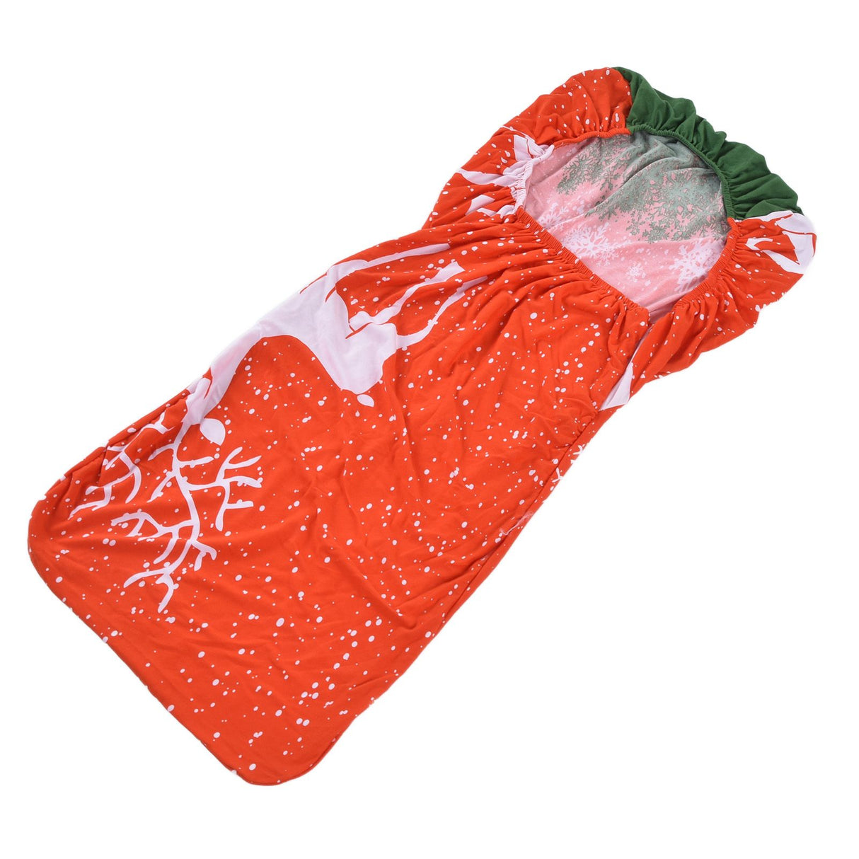 Polyurethane Fiber Christmas Chair Cover Stretchy Anti Folding Stretchable Dining Chair Cover for Party Holiday Home Christmas Fawn