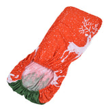 Polyurethane Fiber Christmas Chair Cover Stretchy Anti Folding Stretchable Dining Chair Cover for Party Holiday Home Christmas Fawn