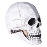 Halloween Skull Helmet Full Head Skull Mask Latex Cosplay Costume Horror Skull Mask for Festival PartyLight Grey