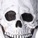Halloween Skull Helmet Full Head Skull Mask Latex Cosplay Costume Horror Skull Mask for Festival PartyLight Grey