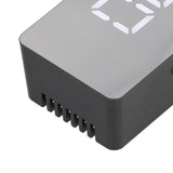 LED Mirror Alarm Clock Rectangular Digital Clock with Temperature Display for Bedroom Living Room Office Travel