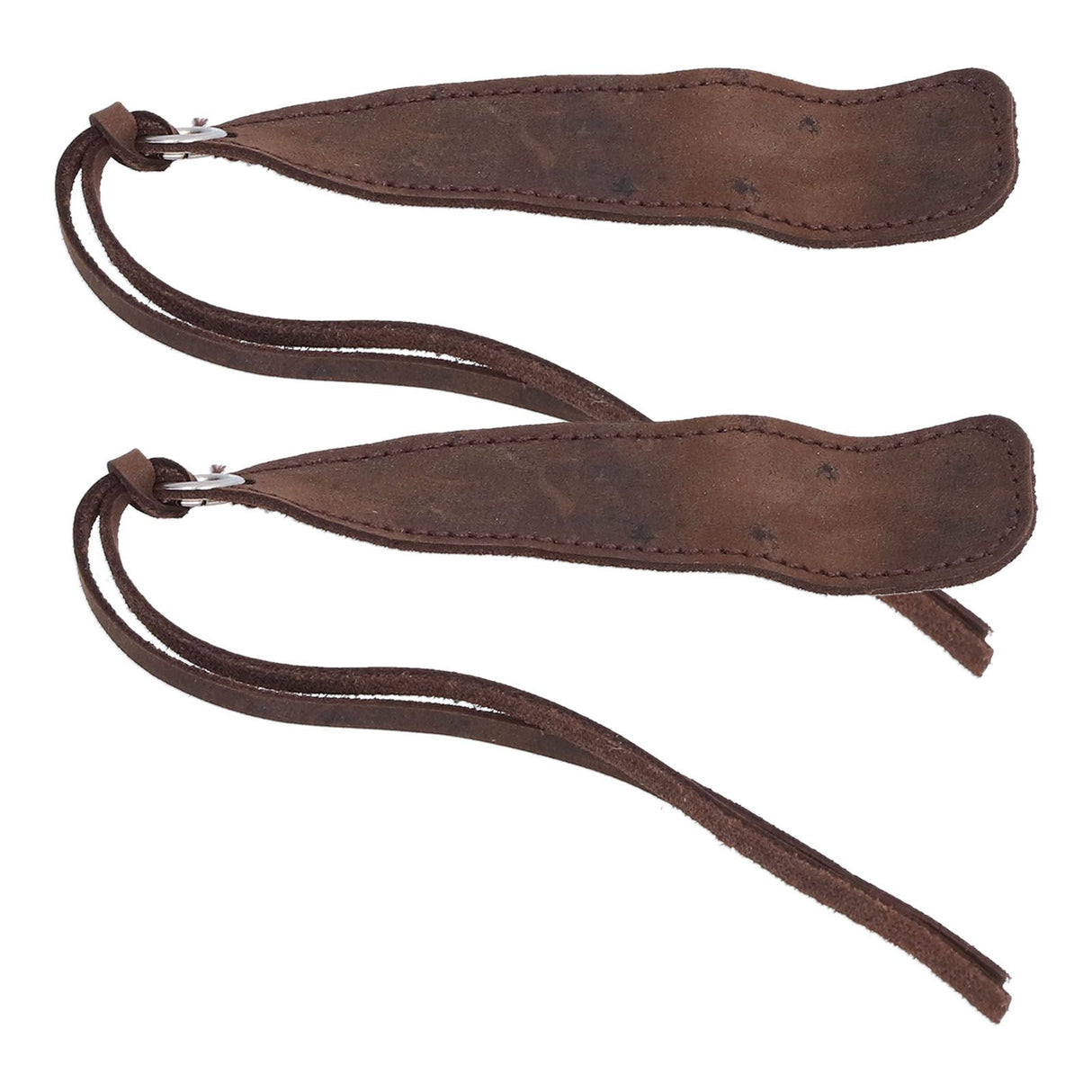 2Pcs Leather Bookmark Retro Book Mark Page Clip Set Kit with Tassel for Kids StudentDark Brown