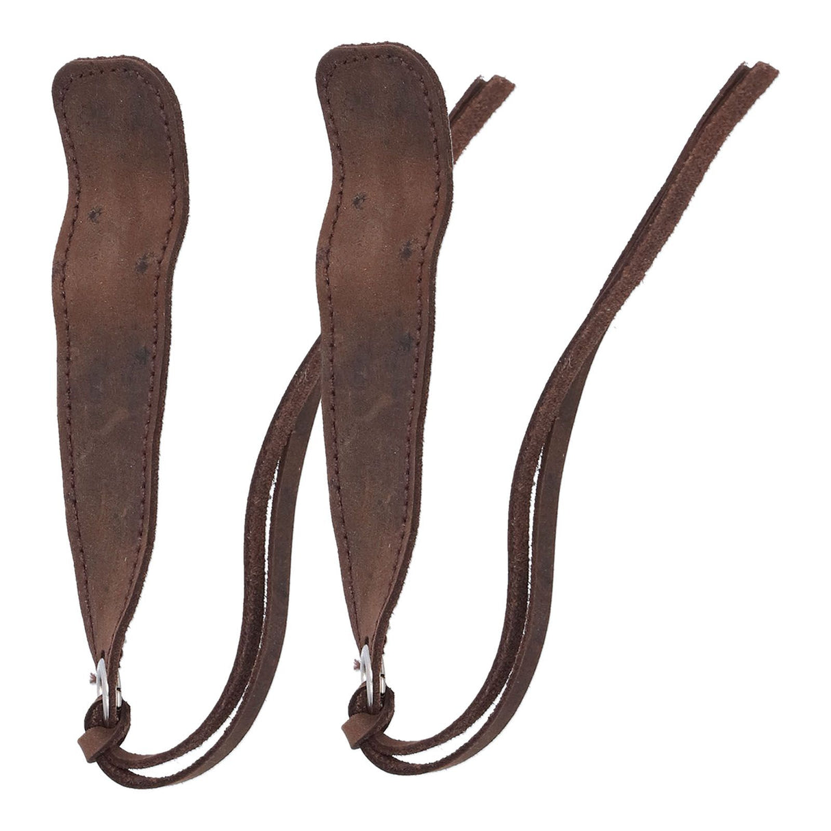 2Pcs Leather Bookmark Retro Book Mark Page Clip Set Kit with Tassel for Kids StudentDark Brown