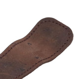 2Pcs Leather Bookmark Retro Book Mark Page Clip Set Kit with Tassel for Kids StudentDark Brown - Extra Image
