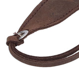 2Pcs Leather Bookmark Retro Book Mark Page Clip Set Kit with Tassel for Kids StudentDark Brown