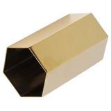 Pen Holder Hex Stainless Steel Gold Electroplating Durable Glossy Corrosion Resistant Wide Application Pencil Holder