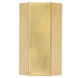 Pen Holder Hex Stainless Steel Gold Electroplating Durable Glossy Corrosion Resistant Wide Application Pencil Holder - Low Angle