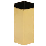Pen Holder Hex Stainless Steel Gold Electroplating Durable Glossy Corrosion Resistant Wide Application Pencil Holder - Extra Image