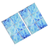2Set 3D Bathtub Sticker Waterproof Antislip Bath Tub Sticker Self Adhesive PVC Tile Decal for Swimming Pool - Top-Down View
