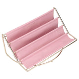 Desk Shelf Organizer Multi Layer Exquisite Premium Metal Leather Durable Stable Wide Application Desktop OrganizerPink - Extra Image