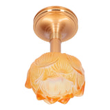 Buddhist Lotus Light Good Stability Elegant Fashion Exquisitely Made Buddhist Lamp for Kitchen Living Room - Close-Up Angle