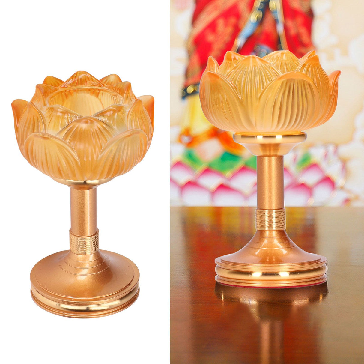 Buddhist Lotus Light Good Stability Elegant Fashion Exquisitely Made Buddhist Lamp for Kitchen Living Room