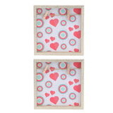 2 Pcs Picture Frames Innovative Wall Mount Photo Display Frames with Wood Clips for Home DecorationGold Powder Photo Frame