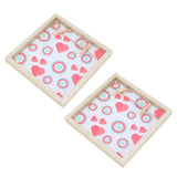 2 Pcs Picture Frames Innovative Wall Mount Photo Display Frames with Wood Clips for Home DecorationGold Powder Photo Frame - Rear View